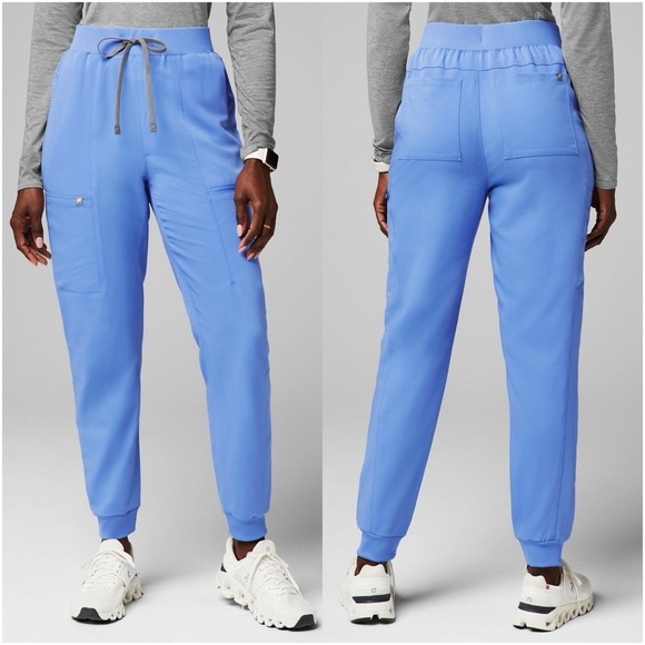 FABLETICS High-Rise On Call Scrub Jogger In Ceil Blue - Picture 1 of 9